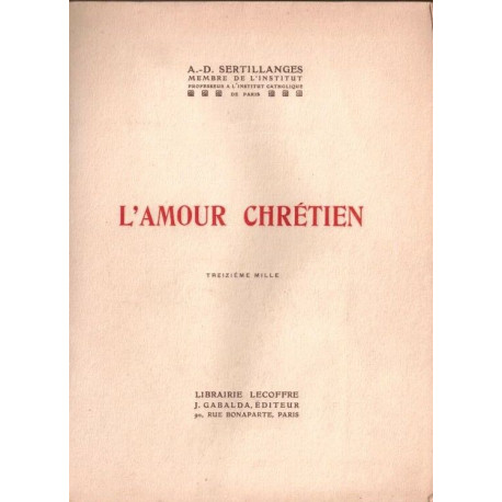 L'amour chrétien