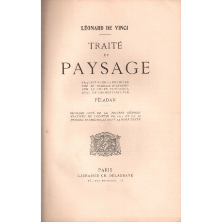 Traité du Paysage