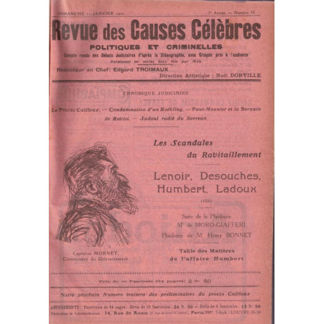 Revue des causes célèbres politiques et criminelles vol 2 1920 (...