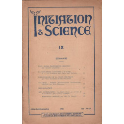 Initiation et Science IX