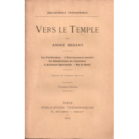 Vers le Temple