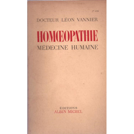 Homéopathie médecine humaine