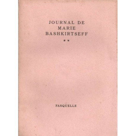 Journal de Marie Bashkirtseff tome 2