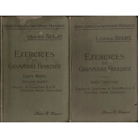 Exercice de grammaire française - cours supérieur + cours moyen