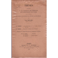 L'hydrodynamique et la théorie cinétique des gaz.- Propositions...