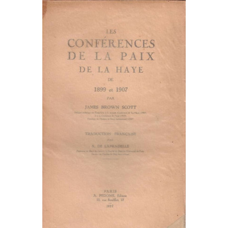 Les Conventions Et Déclarations De La Haye De 1899 Et 1907