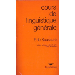 Cours de linguistique générale