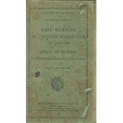 Aide-mémoire de l'officier d'infanterie en campagne - Chefs de...