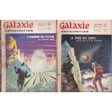 Galaxie anticipation 44 et 49 - l'homme du futur - la tribu des loups