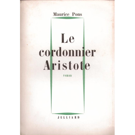 Le cordonnier Aristote