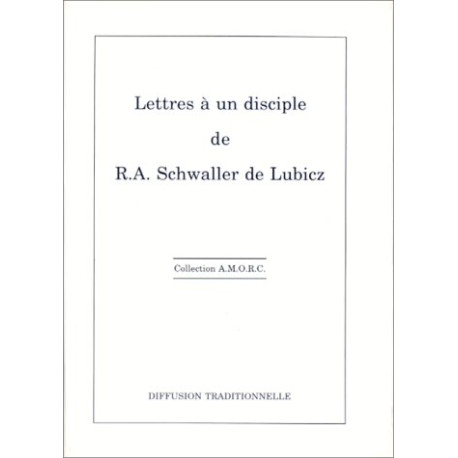 Lettres A Un Disciple