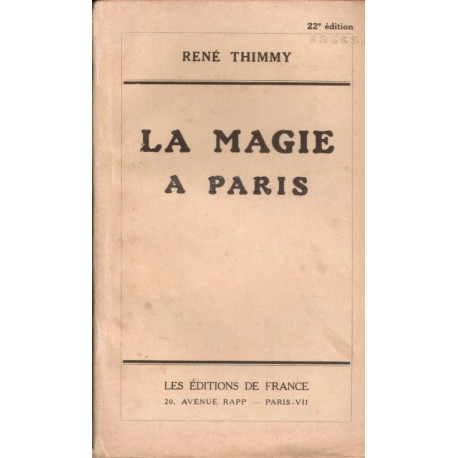 La Magie à Paris