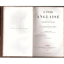 L'inde anglaise avant et apres l'insurrection de 1857