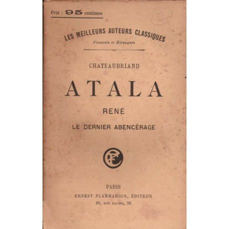 Atala René le dernier Abencérage