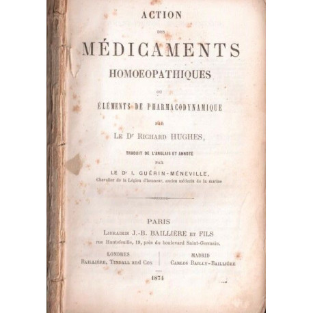 Action des médicaments homoeopathiques ou éléments de...