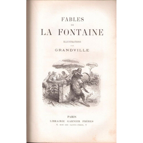 Fables de La Fontaine illustrées par GRANDVILLE