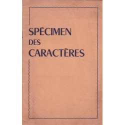 Spécimen des caractères