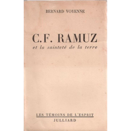 C.-F. Ramuz et La Sainteté de La Terre