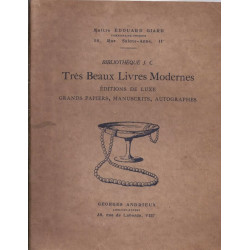 Très beaux livres modernes - Bibliothèque J. C