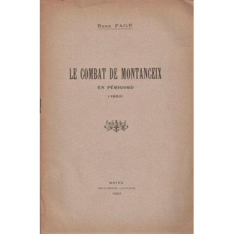 Le combat de Montanceix en Périgord (1652)