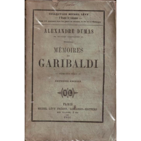 Mémoires de Garibaldi première série