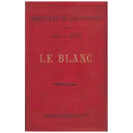 Le Blanc carte au 1/100000