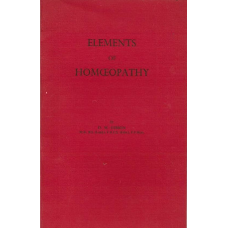 Elements of Homoeopathy