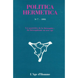 Politica Hermetica N° 7 les postérités de la théosophie