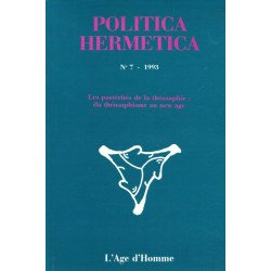 Politica Hermetica N° 7 les postérités de la théosophie