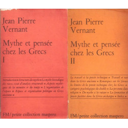 Mythe et pensée chez les Grecs vols 1 et 2