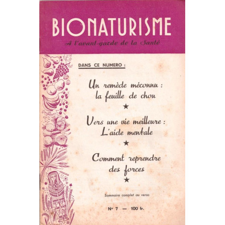 BIONATURISME N° 7