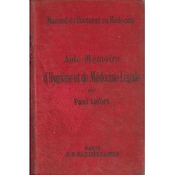 Aide-mémoire d'hygiène et de médecine légale