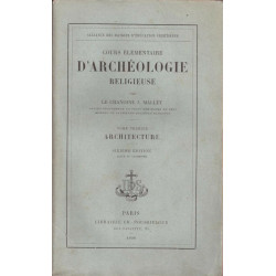 Cours élémentaire d'archéologie religieuse (tome premier:architecture)