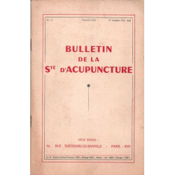 Bulletin de la Sté d'acupuncture n° 17