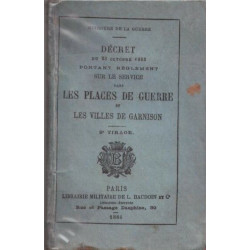 Les places de guerre et les villes de garnison