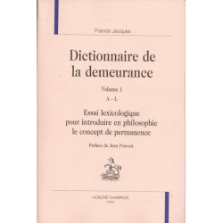 Dictionnaire de la demeurance