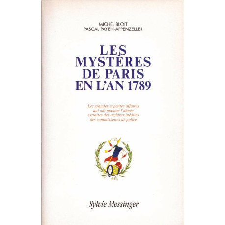 Les mystères de Paris en l'an 1789