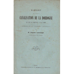 Rapport sur le projet de canalisation de la Dordogne