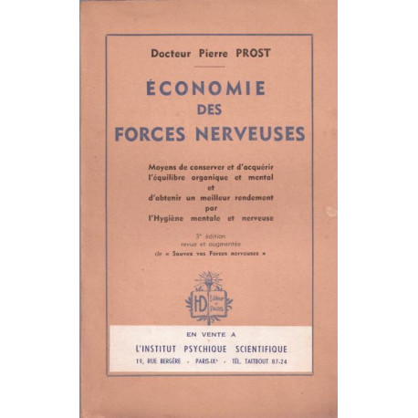 Économie des forces nerveuses