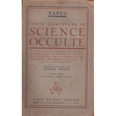 Traité élémentaire de science occulte