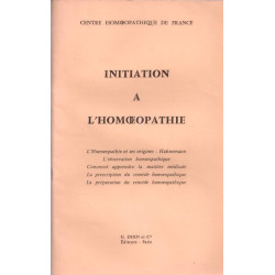 Initiation à l'homoeopathie