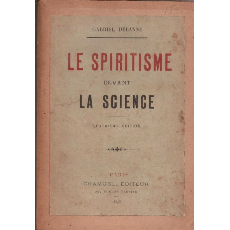 Le spiritisme devant la science