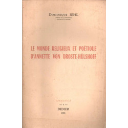 Le monde religieux et poétique d'Annette von Droste-Hülsdorff