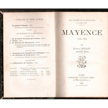 Mayence (1792 - 1793 )