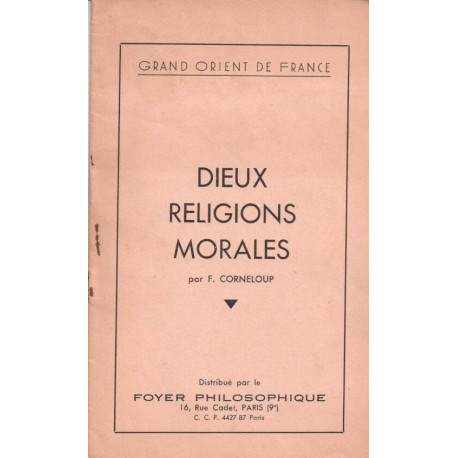 Dieux - Religions - Morales