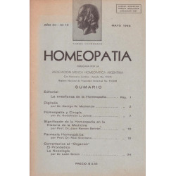 HOMEOPATIA. n °13 14 15 16 19 21 22 25 26 27 30 32