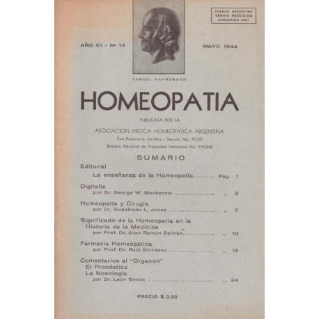 HOMEOPATIA. n °13 14 15 16 19 21 22 25 26 27 30 32