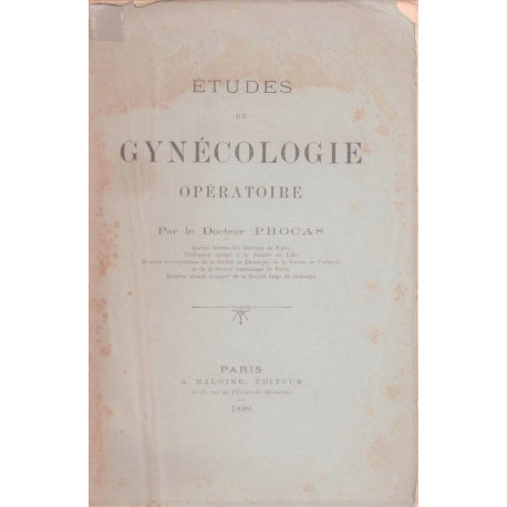 Études de gynécologie opératoire