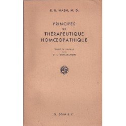 Principes de Thérapeutique Homoeopathique